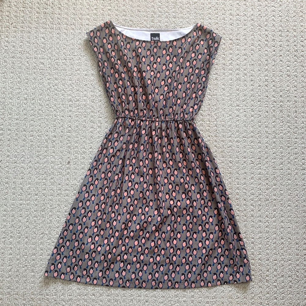 Twik Bird Printed Dress